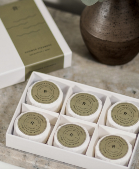 Shower Steamers | Eucalyptus + Mint  | 6 Tablets | Gift Set